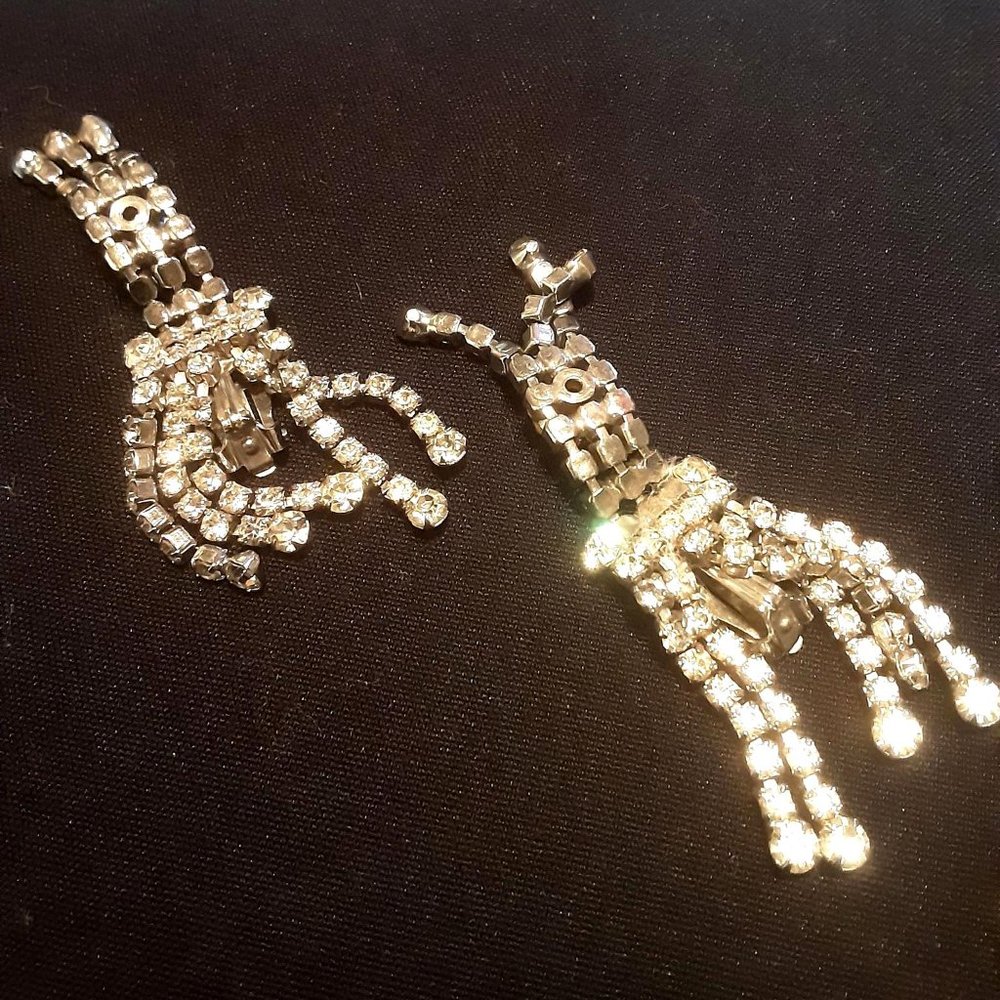 ****SOLD**** Vtg Kramer Bracelet & Waterfall earrings - Picture 5 of 13